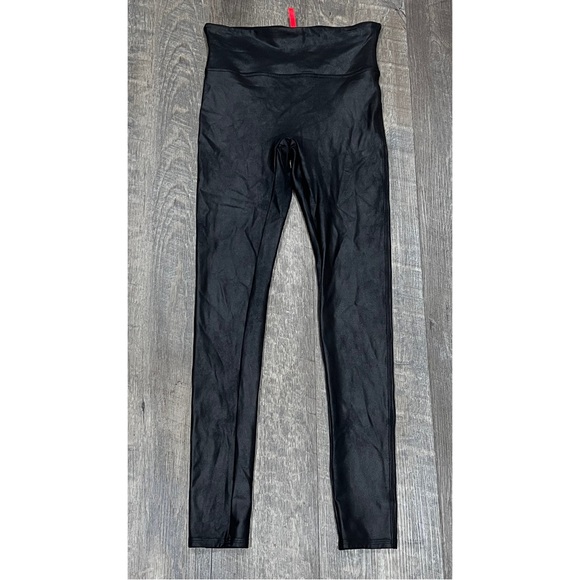 SPANX Faux Leather Leggings Black Size M - Picture 3 of 6